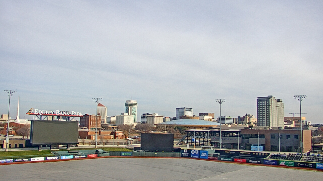 Thumbnail for current weather camera view from Riverfront Stadium in Wichita, Kansas
