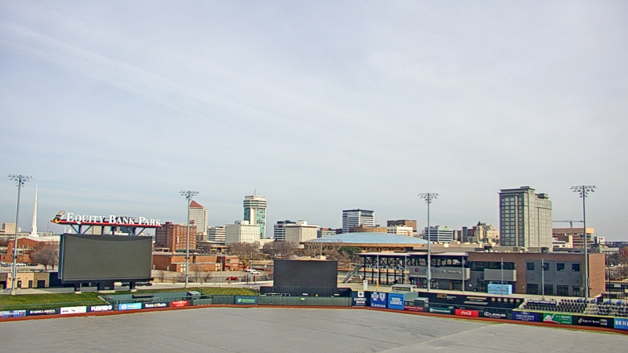 Thumbnail for current weather camera view from Riverfront Stadium in Wichita, Kansas