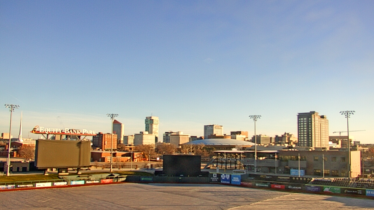 Thumbnail for current weather camera view from Riverfront Stadium in Wichita, Kansas