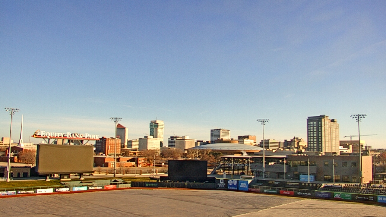 Thumbnail for current weather camera view from Riverfront Stadium in Wichita, Kansas