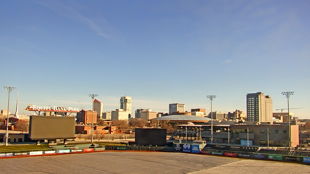 Thumbnail for current weather camera view from Riverfront Stadium in Wichita, Kansas