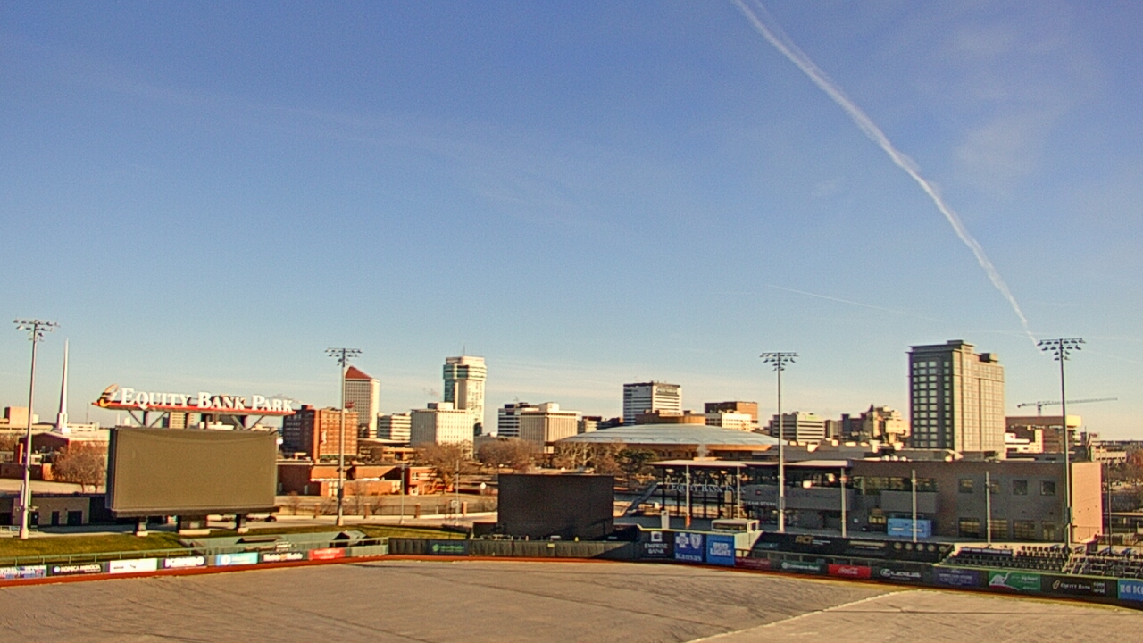 Thumbnail for current weather camera view from Riverfront Stadium in Wichita, Kansas