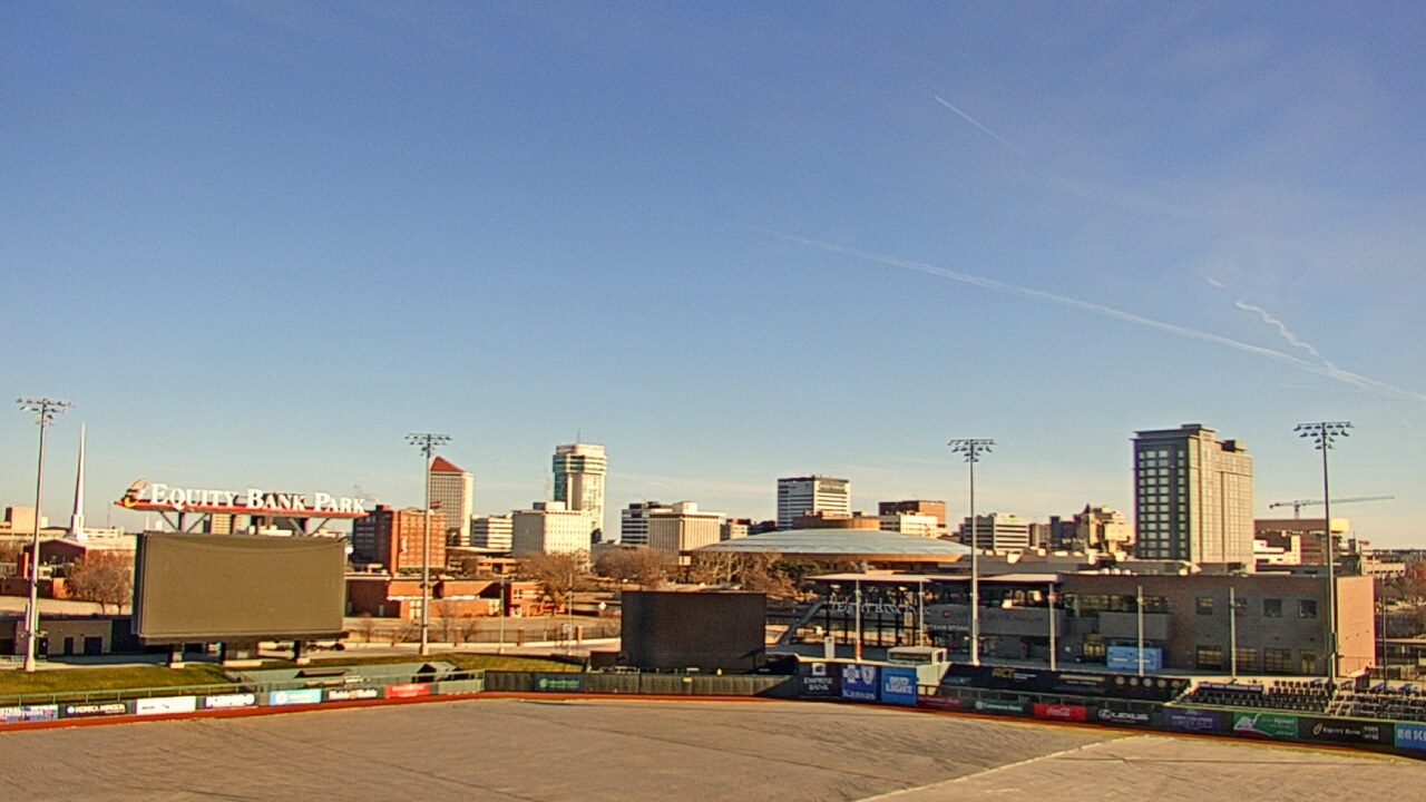 Thumbnail for current weather camera view from Riverfront Stadium in Wichita, Kansas