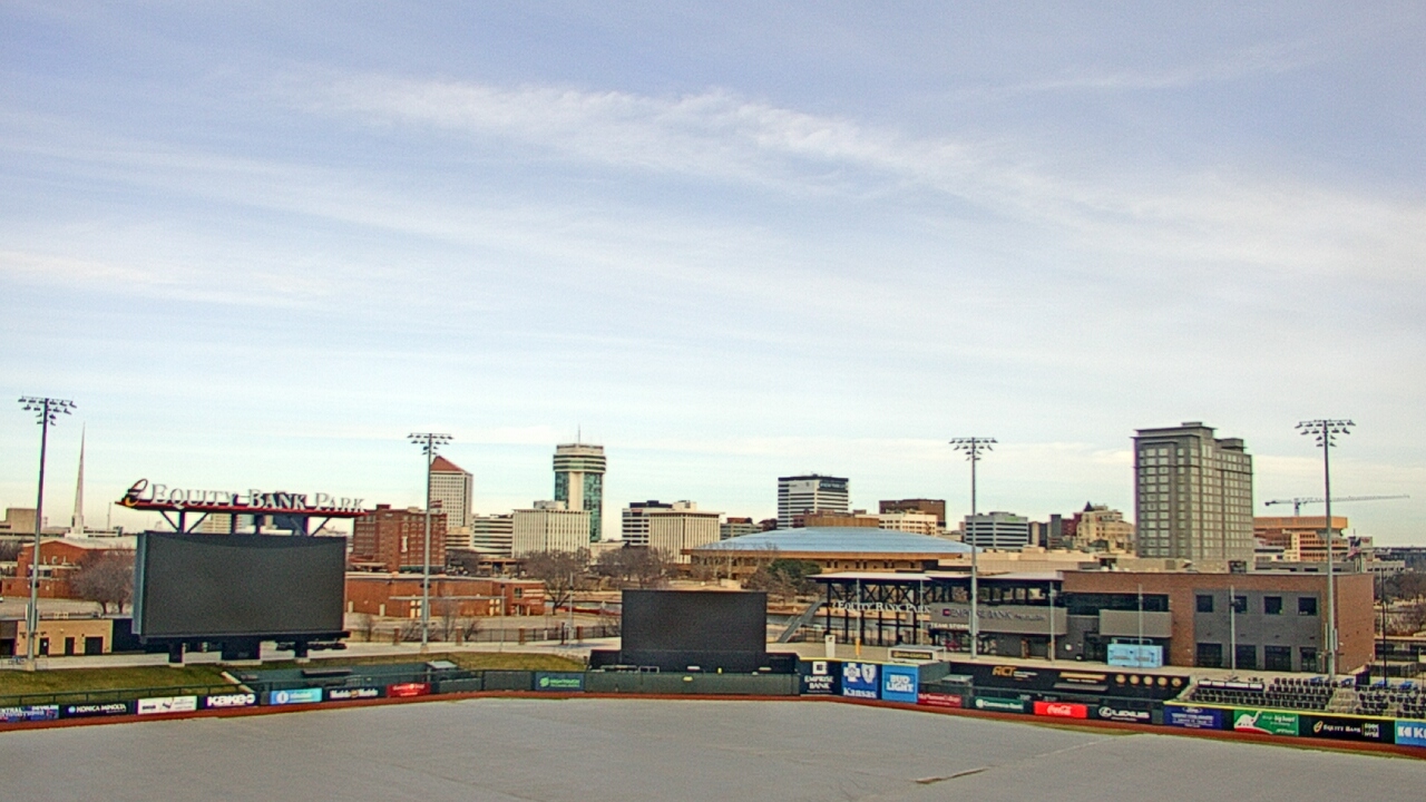 Thumbnail for current weather camera view from Riverfront Stadium in Wichita, Kansas