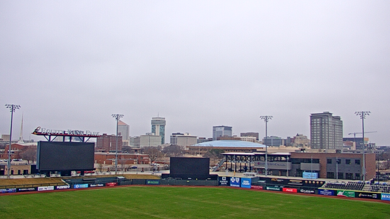 Thumbnail for current weather camera view from Riverfront Stadium in Wichita, Kansas