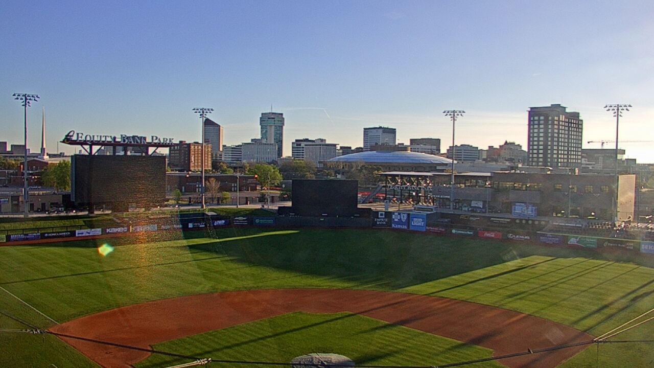 Thumbnail for current weather camera view from Riverfront Stadium in Wichita, Kansas