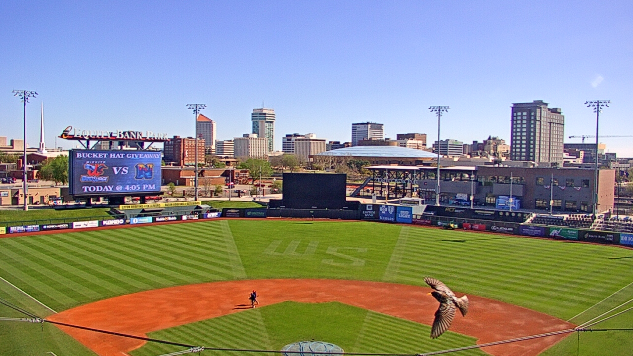 Thumbnail for current weather camera view from Riverfront Stadium in Wichita, Kansas
