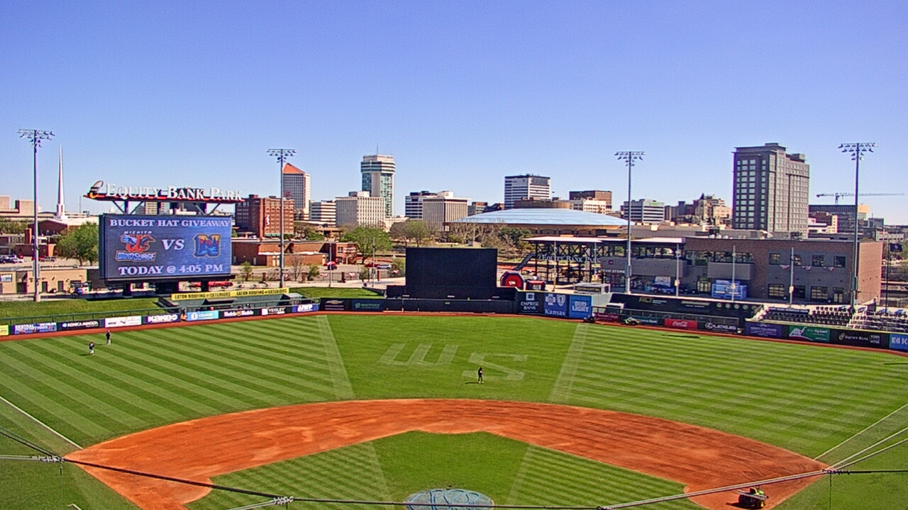 Thumbnail for current weather camera view from Riverfront Stadium in Wichita, Kansas