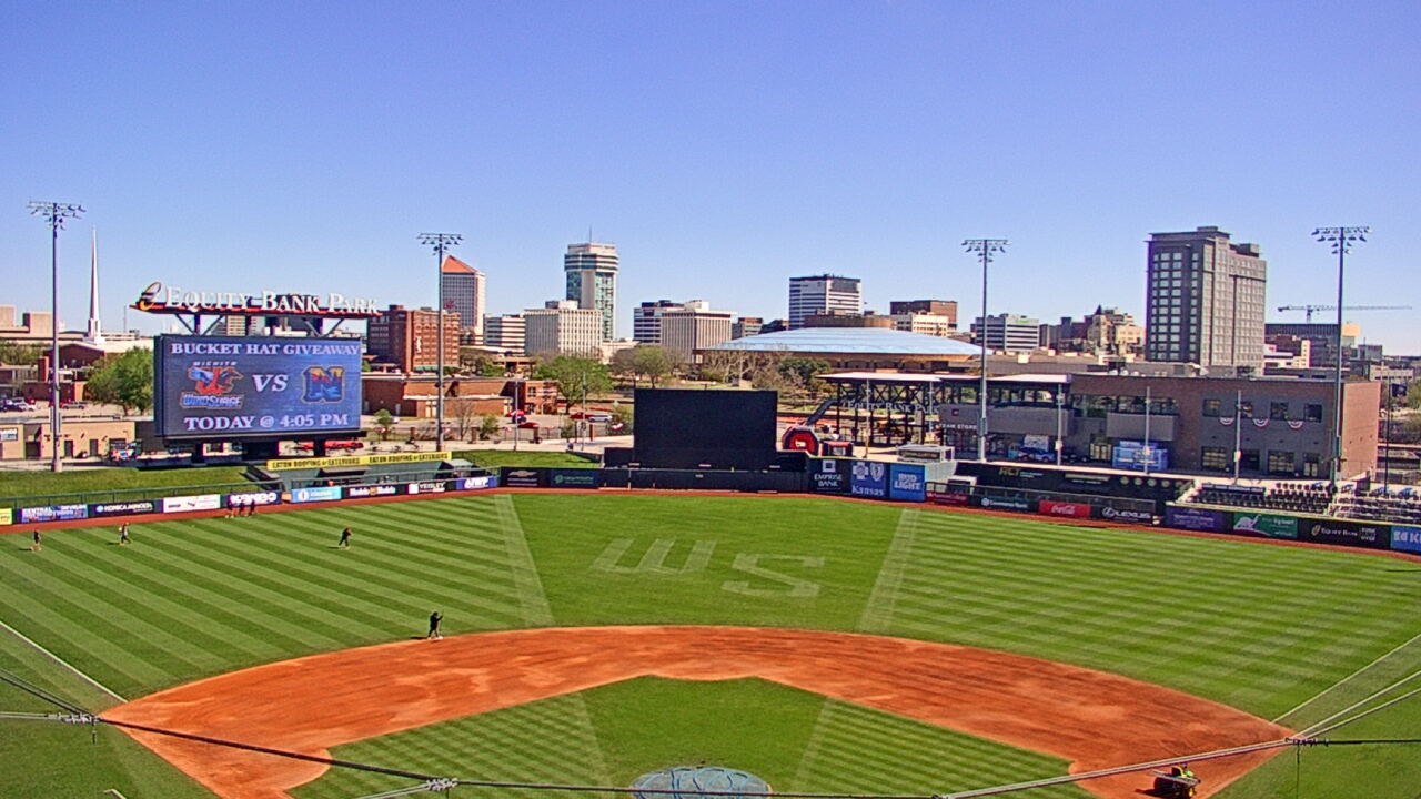 Thumbnail for current weather camera view from Riverfront Stadium in Wichita, Kansas