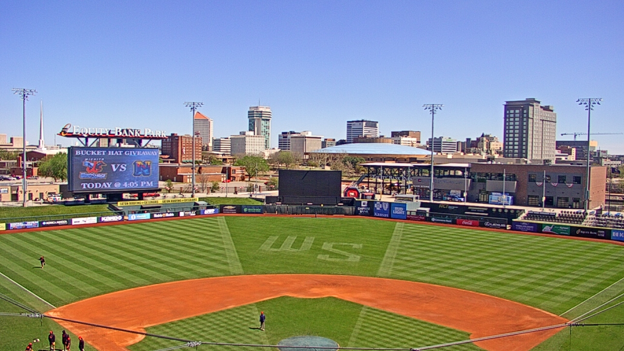Thumbnail for current weather camera view from Riverfront Stadium in Wichita, Kansas