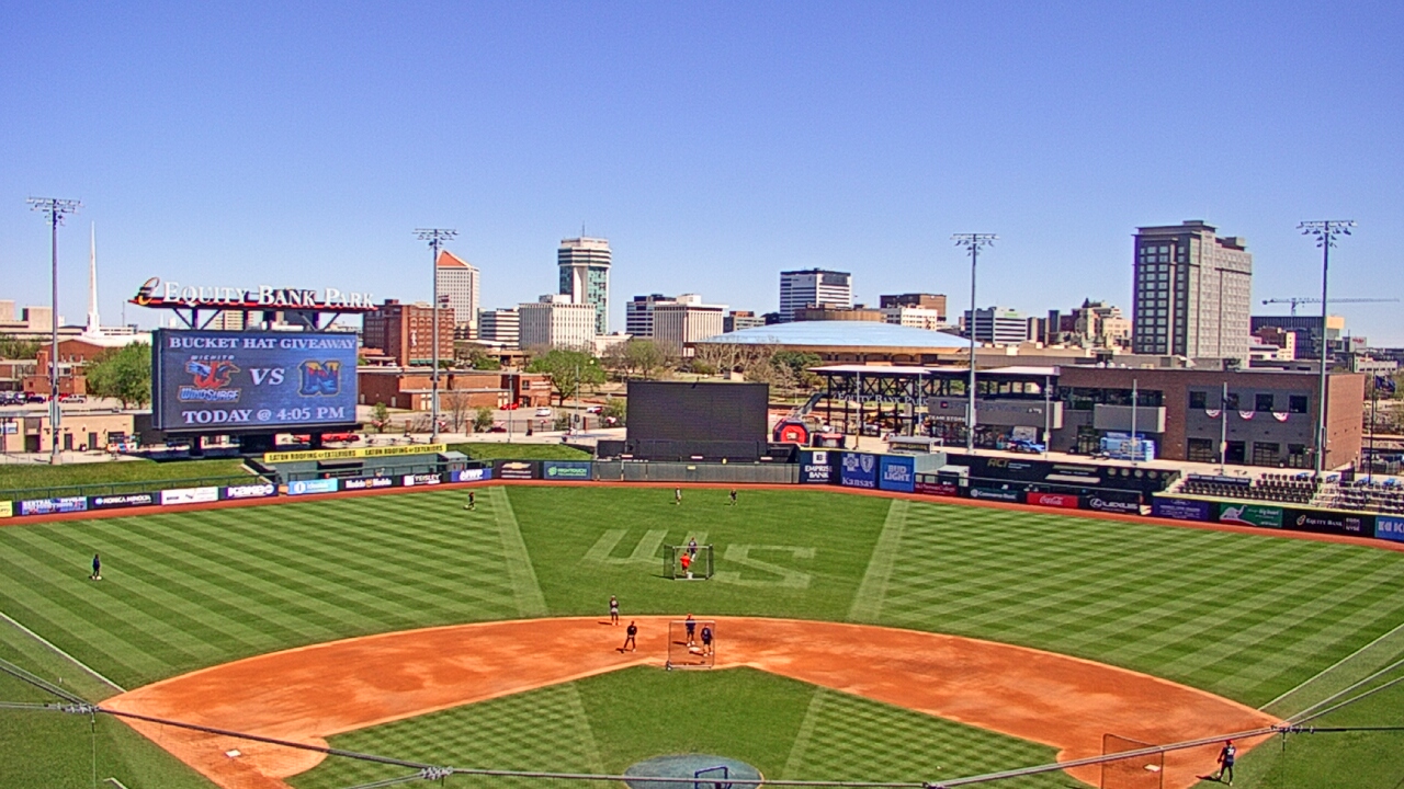 Thumbnail for current weather camera view from Riverfront Stadium in Wichita, Kansas