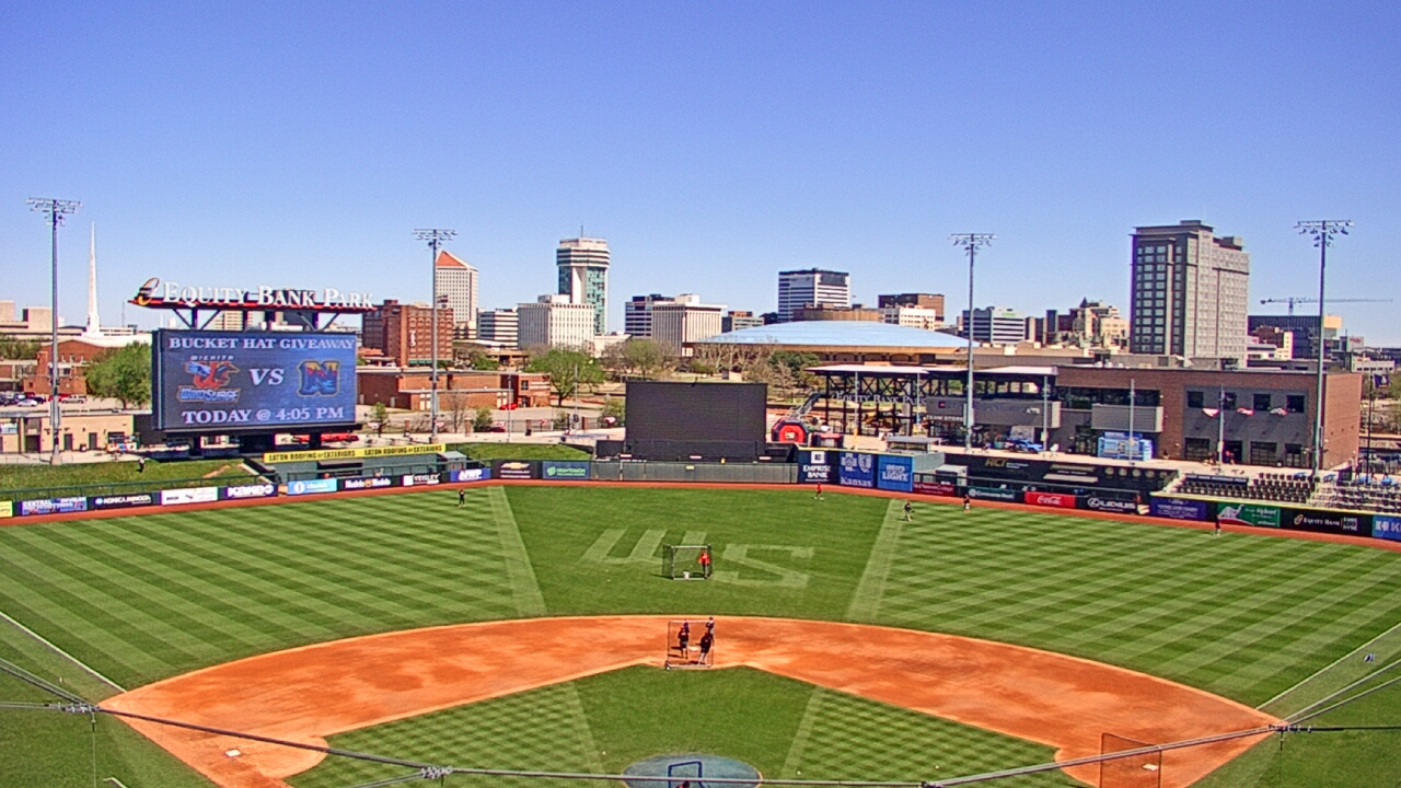 Thumbnail for current weather camera view from Riverfront Stadium in Wichita, Kansas