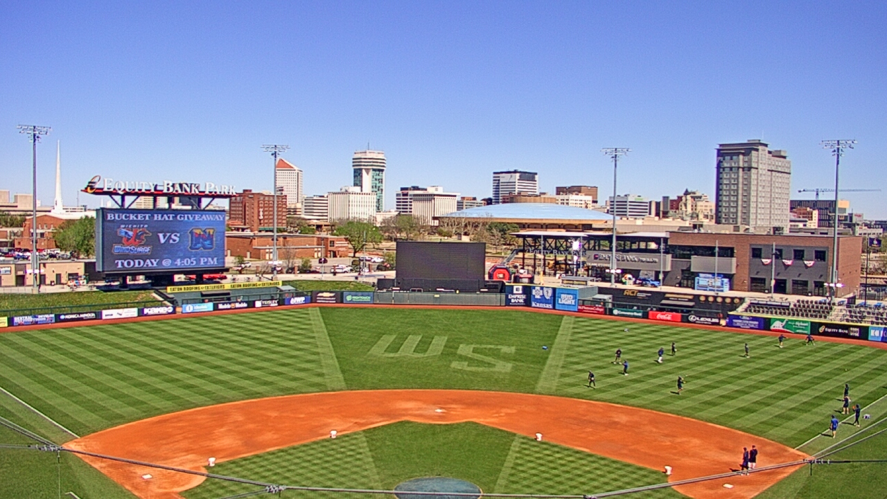 Thumbnail for current weather camera view from Riverfront Stadium in Wichita, Kansas