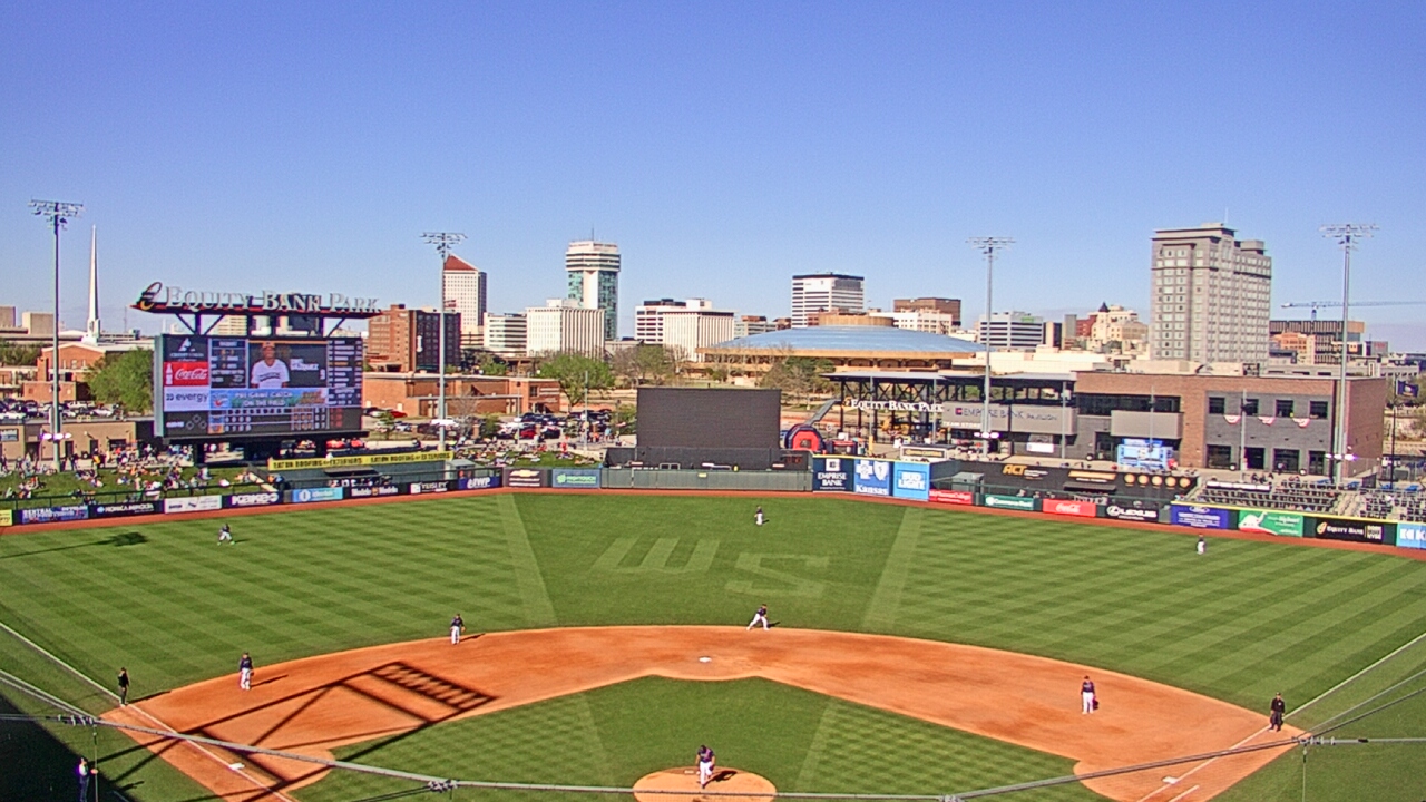 Thumbnail for current weather camera view from Riverfront Stadium in Wichita, Kansas