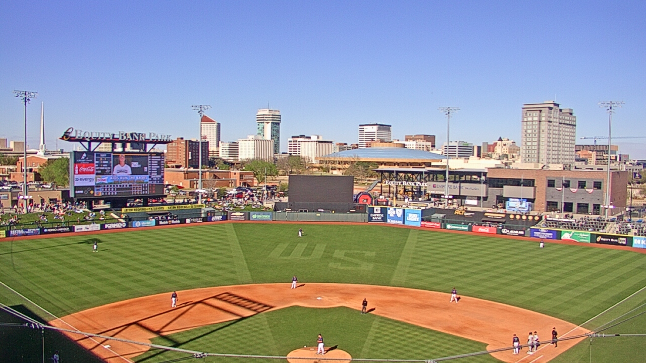 Thumbnail for current weather camera view from Riverfront Stadium in Wichita, Kansas