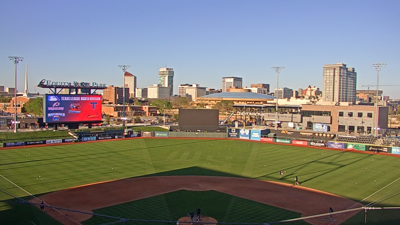 Thumbnail for current weather camera view from Riverfront Stadium in Wichita, Kansas