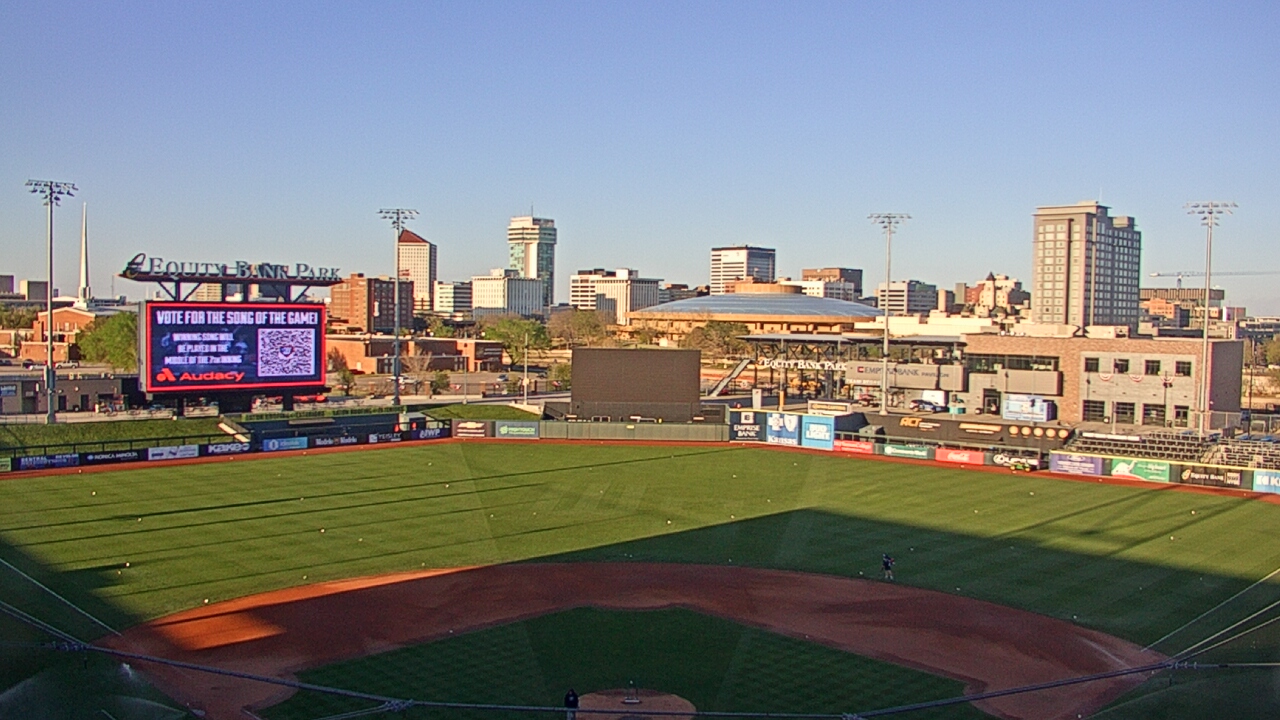 Thumbnail for current weather camera view from Riverfront Stadium in Wichita, Kansas