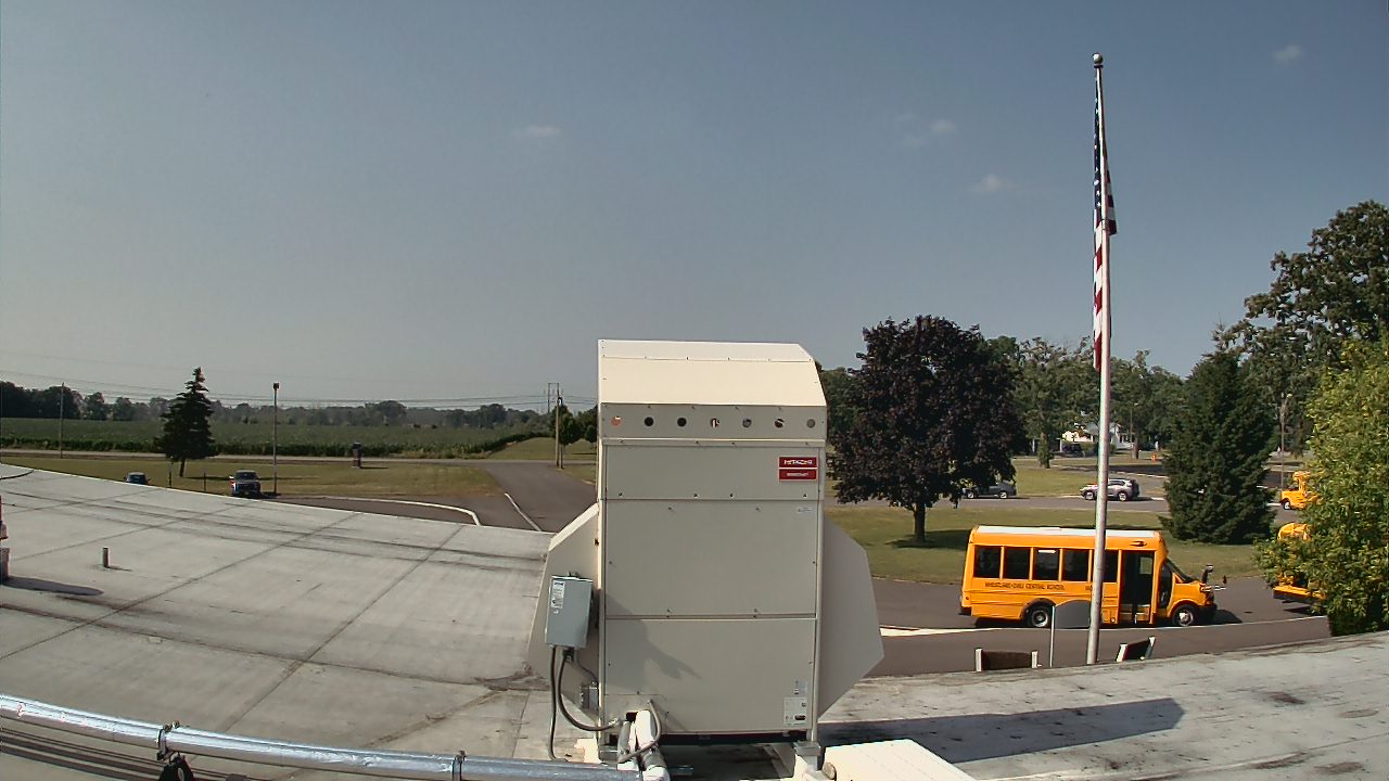 Thumbnail for current weather camera view from Wheatland Chili Jr Sr HS in Scottsville, New York