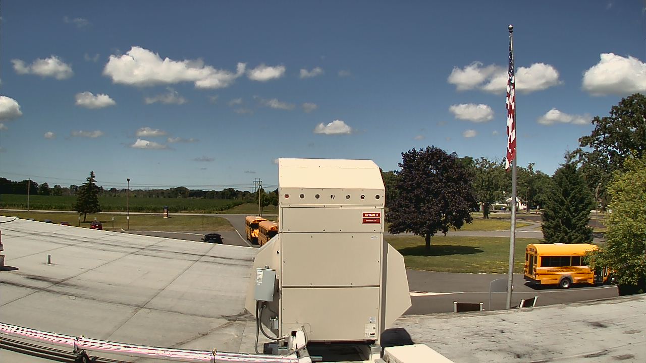Thumbnail for current weather camera view from Wheatland Chili Jr Sr HS in Scottsville, New York