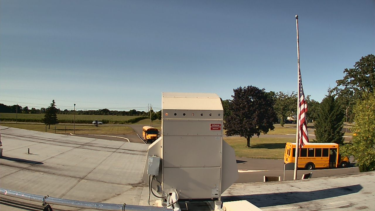 Thumbnail for current weather camera view from Wheatland Chili Jr Sr HS in Scottsville, New York