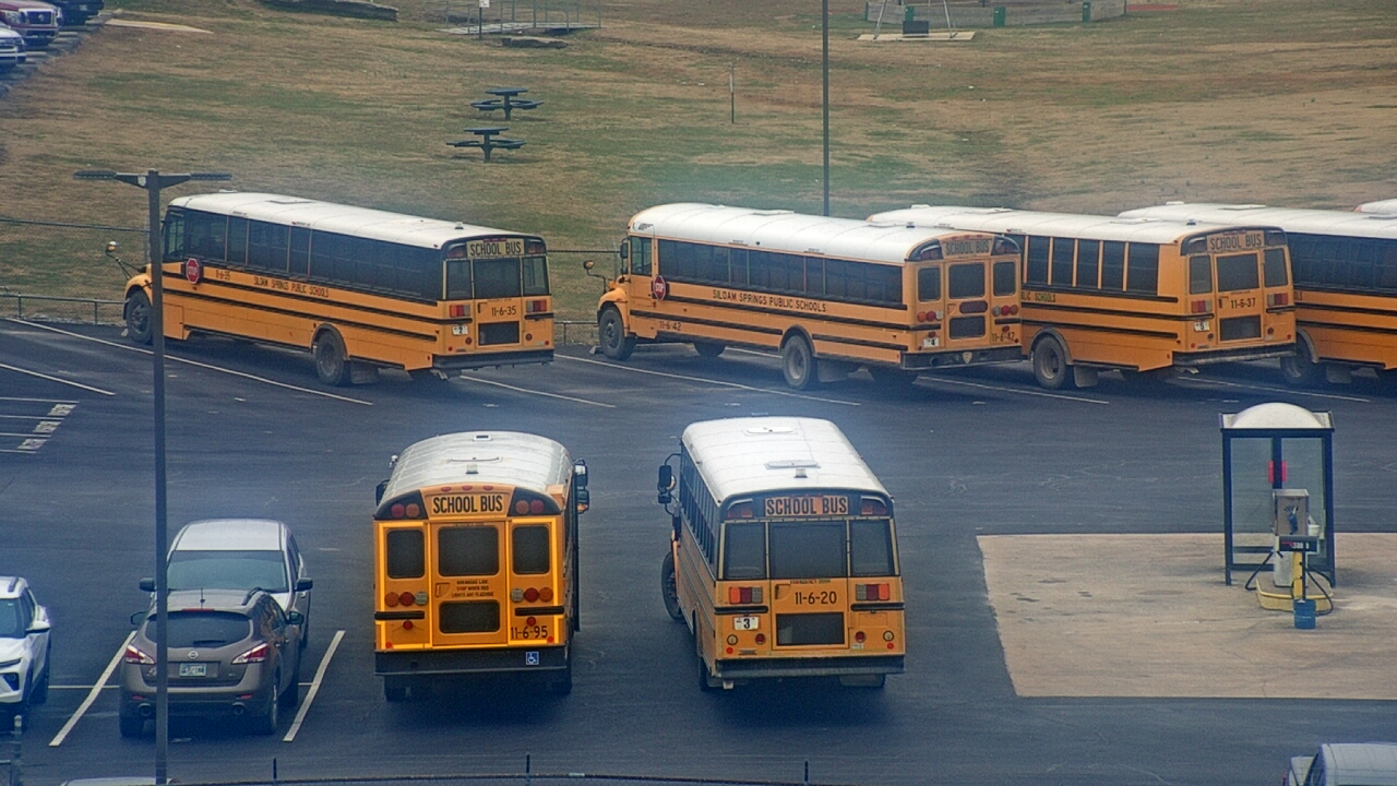 Thumbnail for current weather camera view from Allen ES in Siloam Springs, Arkansas