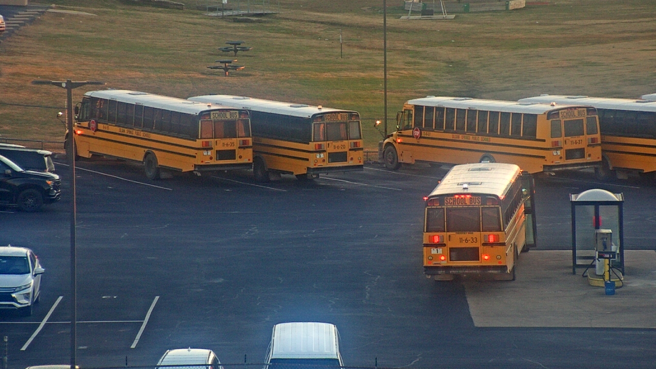 Thumbnail for current weather camera view from Allen ES in Siloam Springs, Arkansas