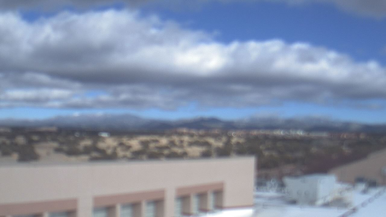 Thumbnail for current weather camera view from Amy Biehl ES in Rancho Viejo, New Mexico