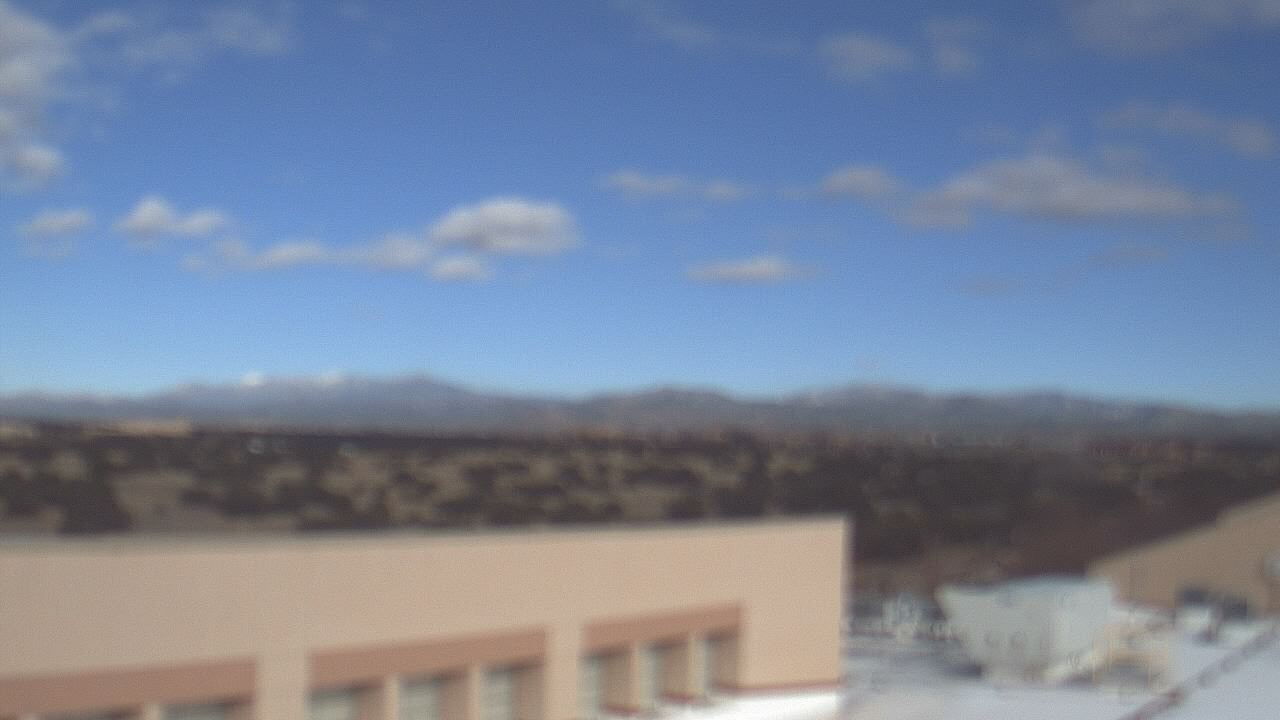 Thumbnail for current weather camera view from Amy Biehl ES in Rancho Viejo, New Mexico