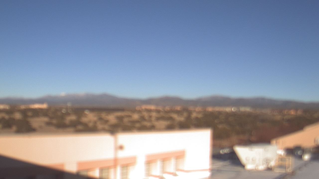 Thumbnail for current weather camera view from Amy Biehl ES in Rancho Viejo, New Mexico