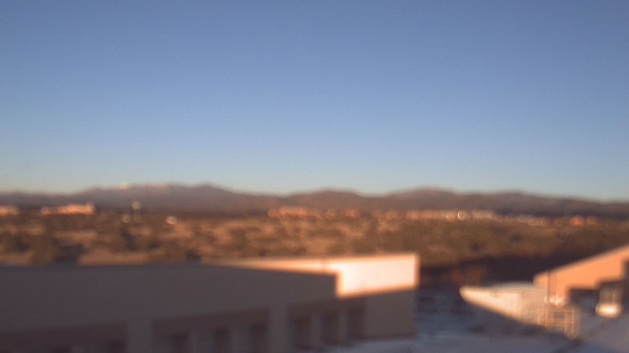 Thumbnail for current weather camera view from Amy Biehl ES in Rancho Viejo, New Mexico