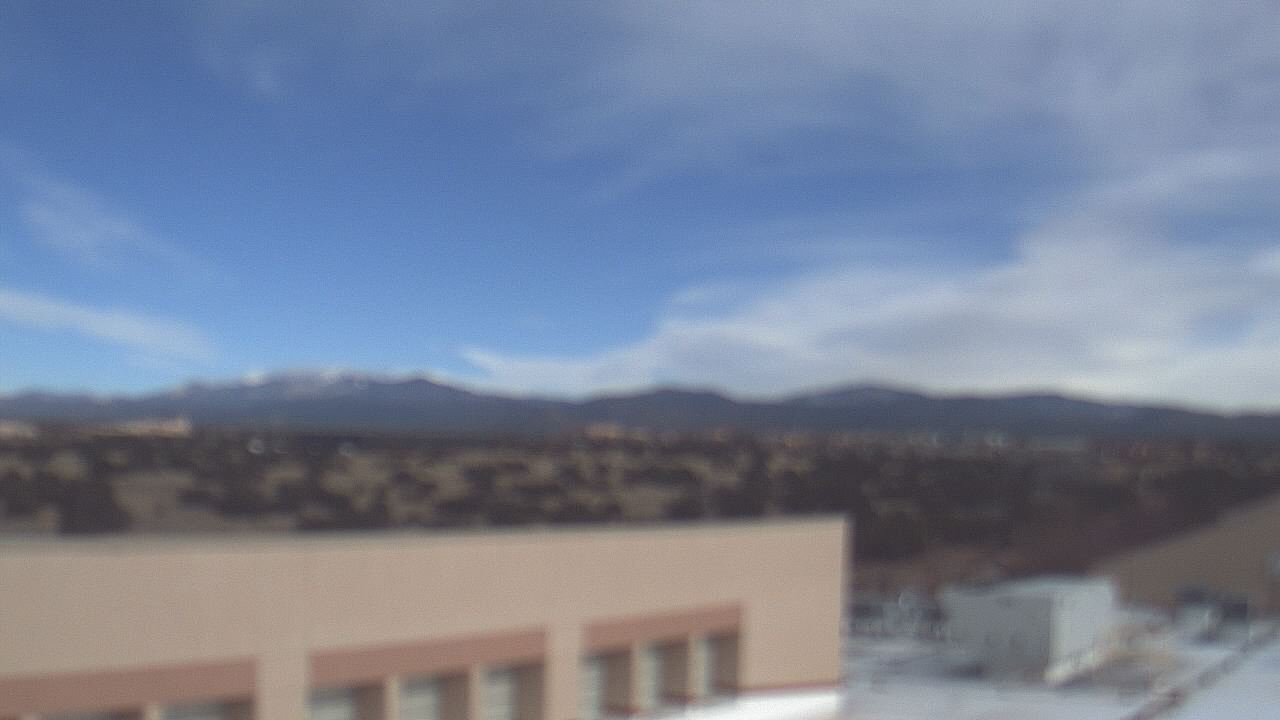 Thumbnail for current weather camera view from Amy Biehl ES in Rancho Viejo, New Mexico