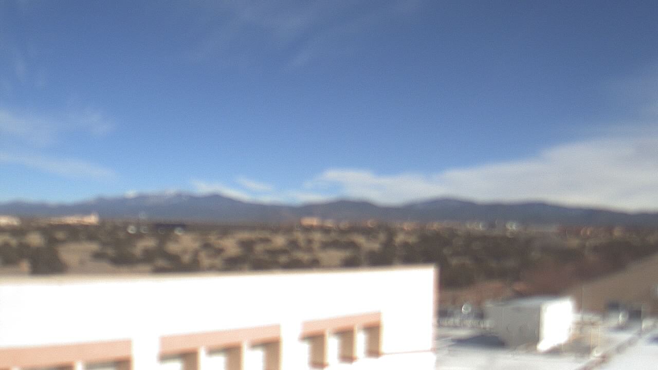 Thumbnail for current weather camera view from Amy Biehl ES in Rancho Viejo, New Mexico