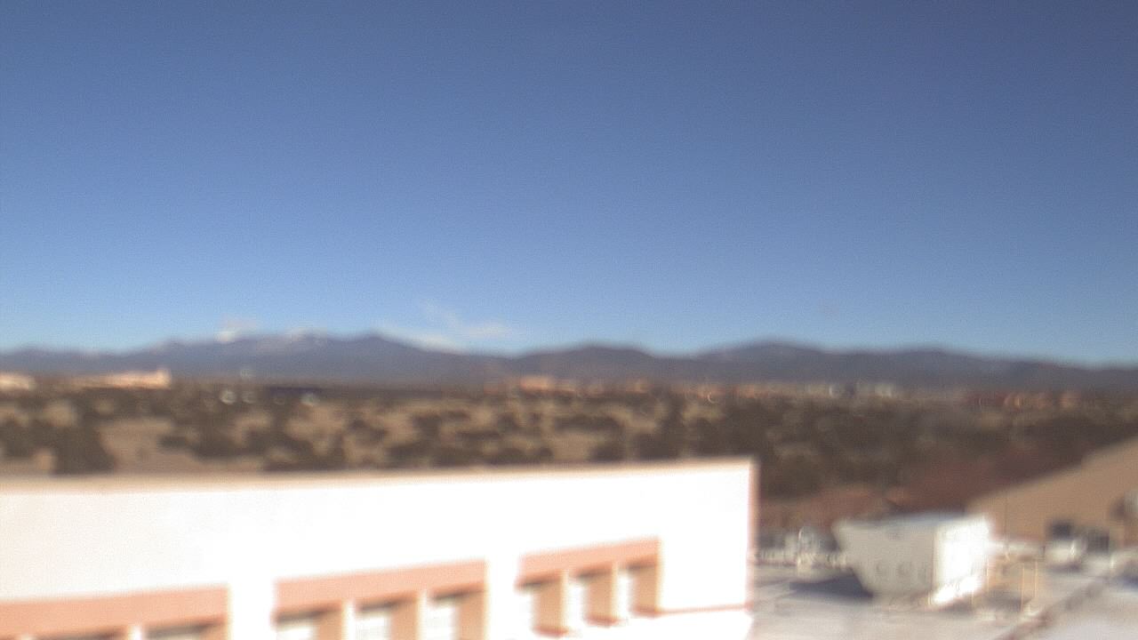 Thumbnail for current weather camera view from Amy Biehl ES in Rancho Viejo, New Mexico