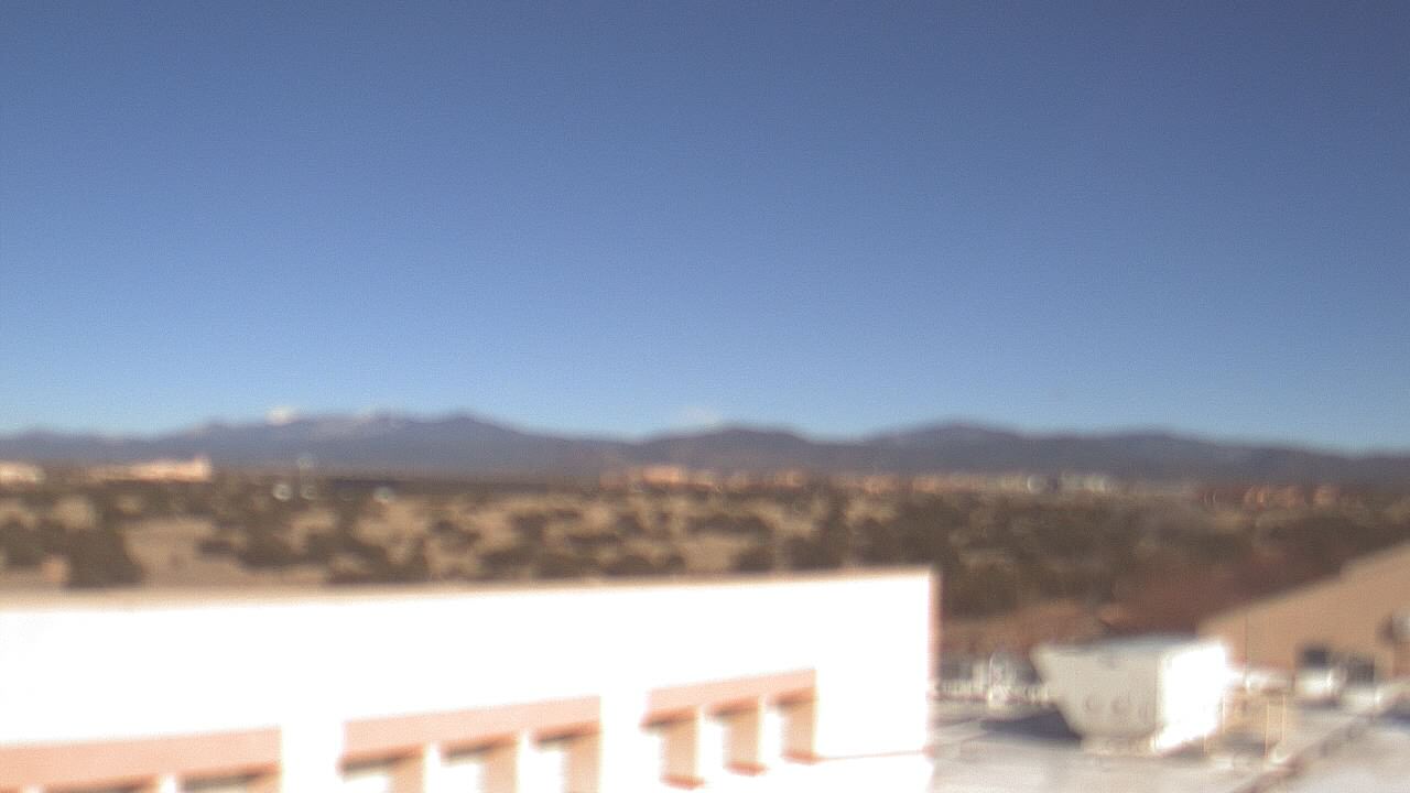 Thumbnail for current weather camera view from Amy Biehl ES in Rancho Viejo, New Mexico