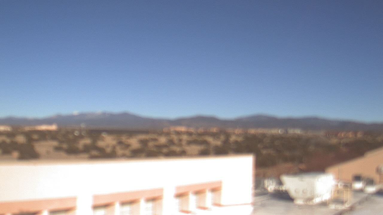 Thumbnail for current weather camera view from Amy Biehl ES in Rancho Viejo, New Mexico