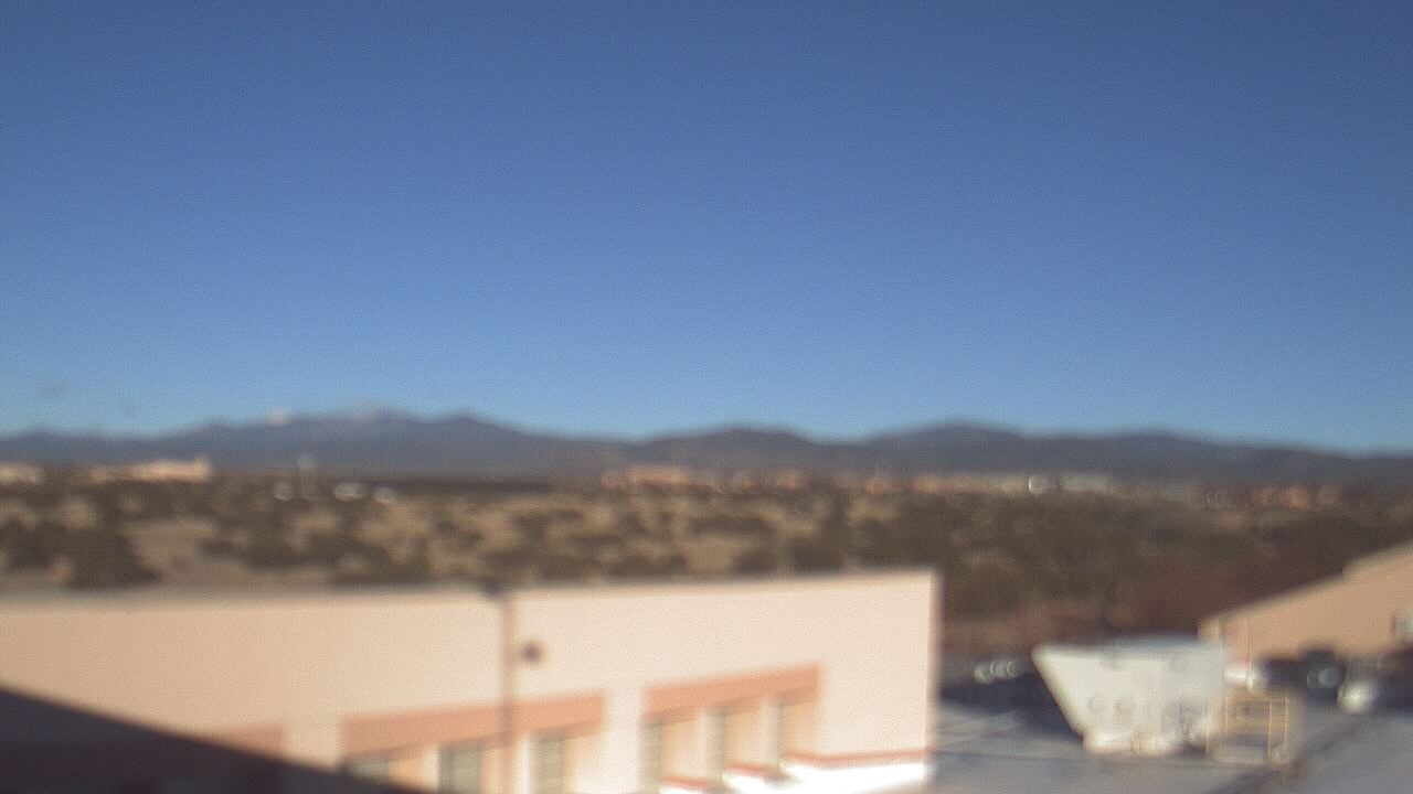 Thumbnail for current weather camera view from Amy Biehl ES in Rancho Viejo, New Mexico