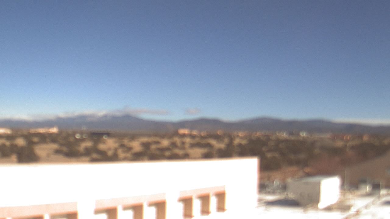 Thumbnail for current weather camera view from Amy Biehl ES in Rancho Viejo, New Mexico