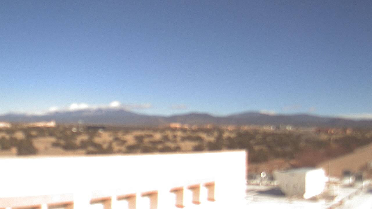 Thumbnail for current weather camera view from Amy Biehl ES in Rancho Viejo, New Mexico
