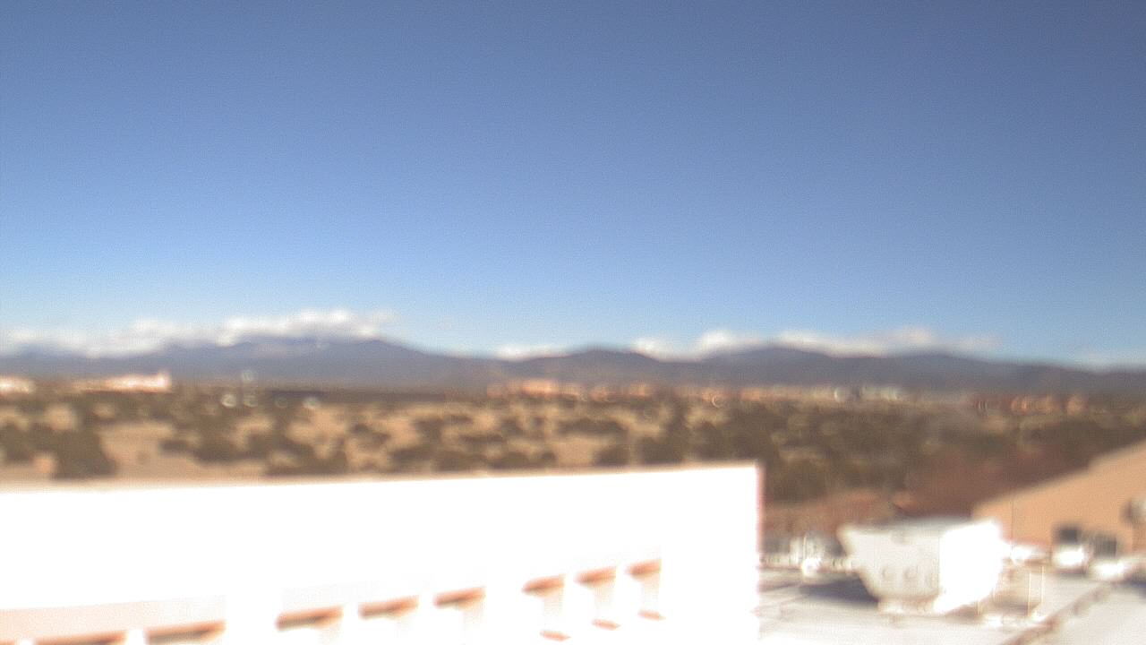 Thumbnail for current weather camera view from Amy Biehl ES in Rancho Viejo, New Mexico