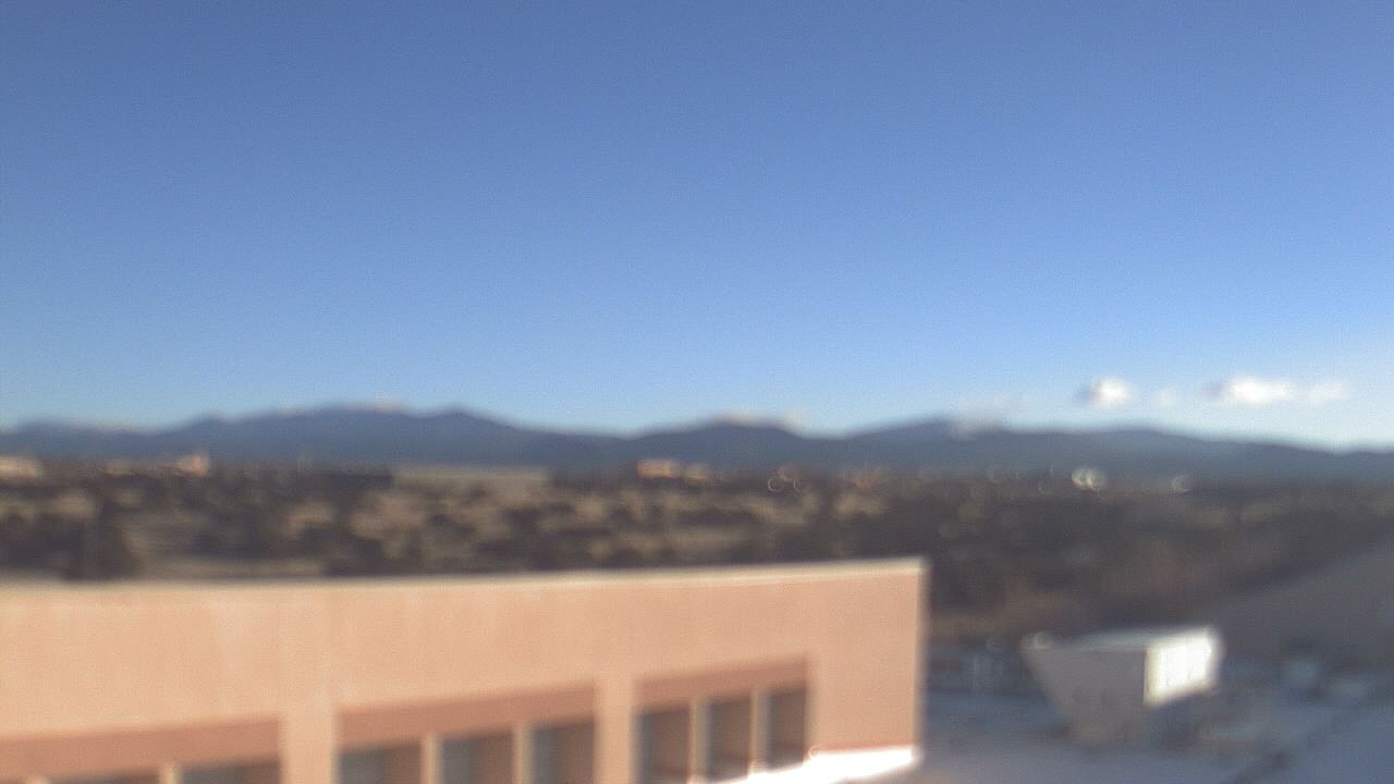 Thumbnail for current weather camera view from Amy Biehl ES in Rancho Viejo, New Mexico