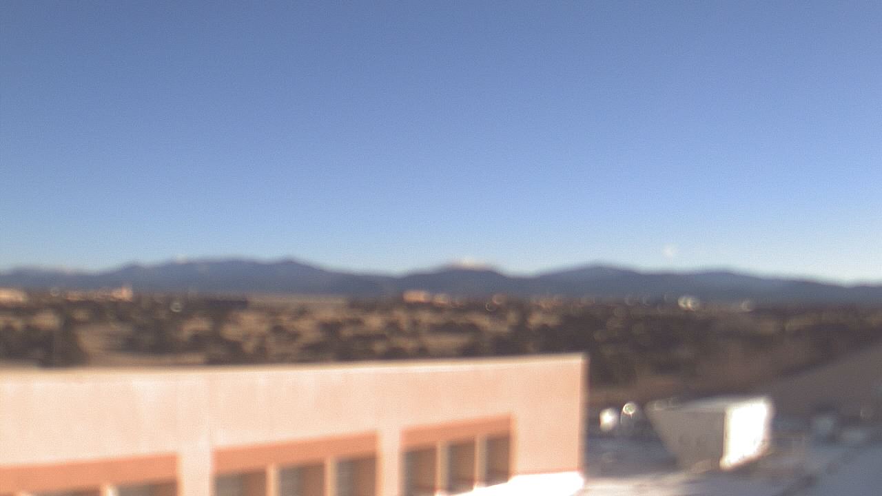 Thumbnail for current weather camera view from Amy Biehl ES in Rancho Viejo, New Mexico