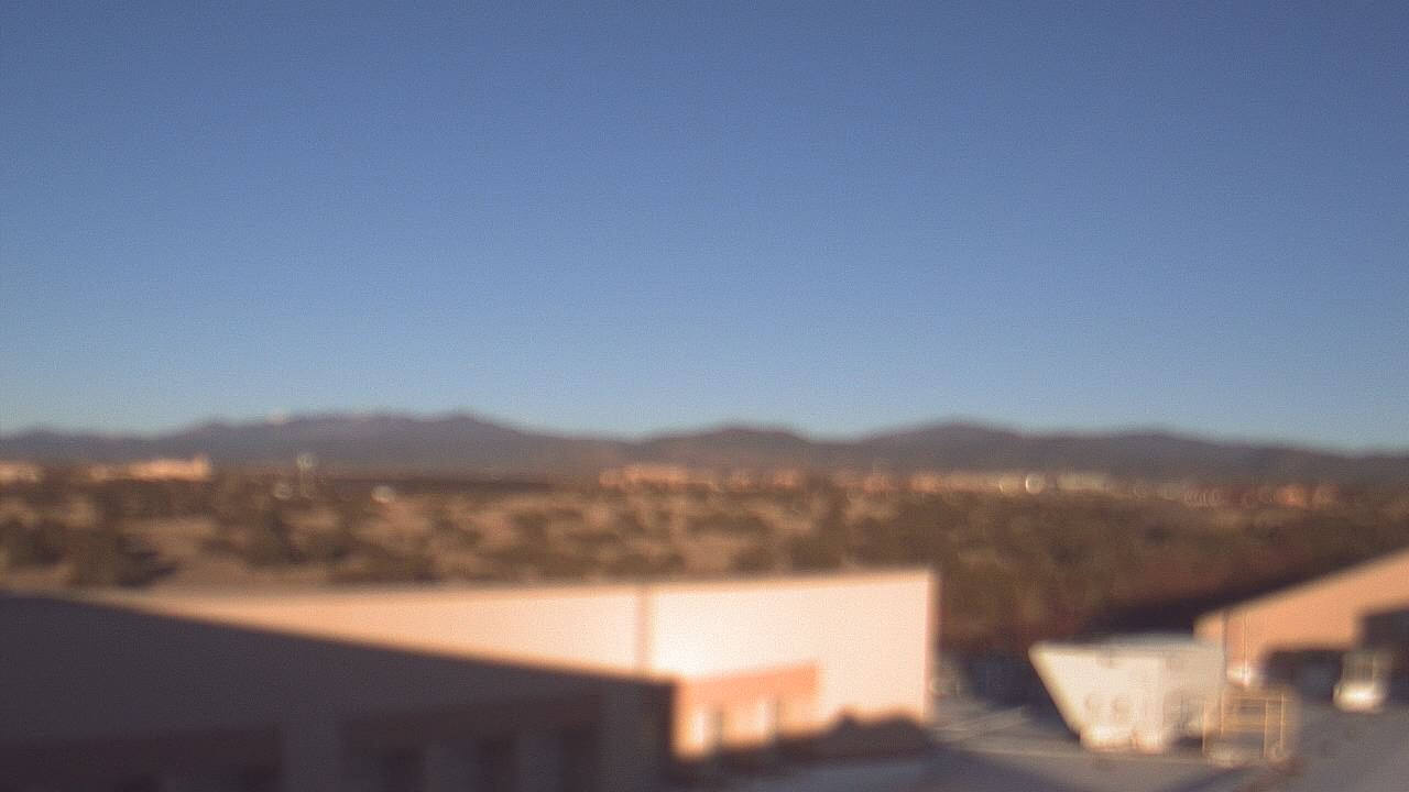 Thumbnail for current weather camera view from Amy Biehl ES in Rancho Viejo, New Mexico