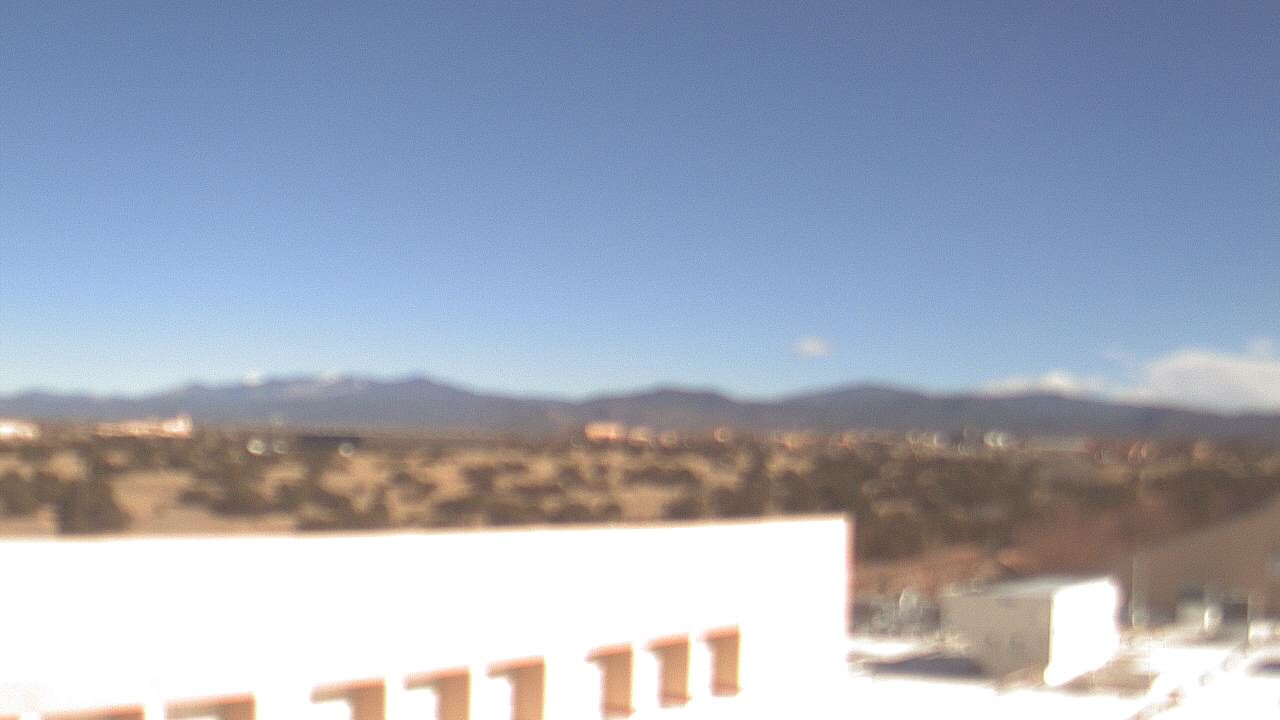 Thumbnail for current weather camera view from Amy Biehl ES in Rancho Viejo, New Mexico