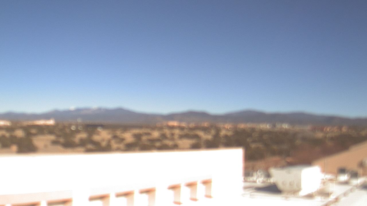 Thumbnail for current weather camera view from Amy Biehl ES in Rancho Viejo, New Mexico
