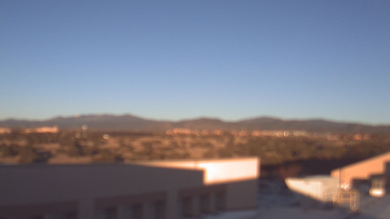Thumbnail for current weather camera view from Amy Biehl ES in Rancho Viejo, New Mexico