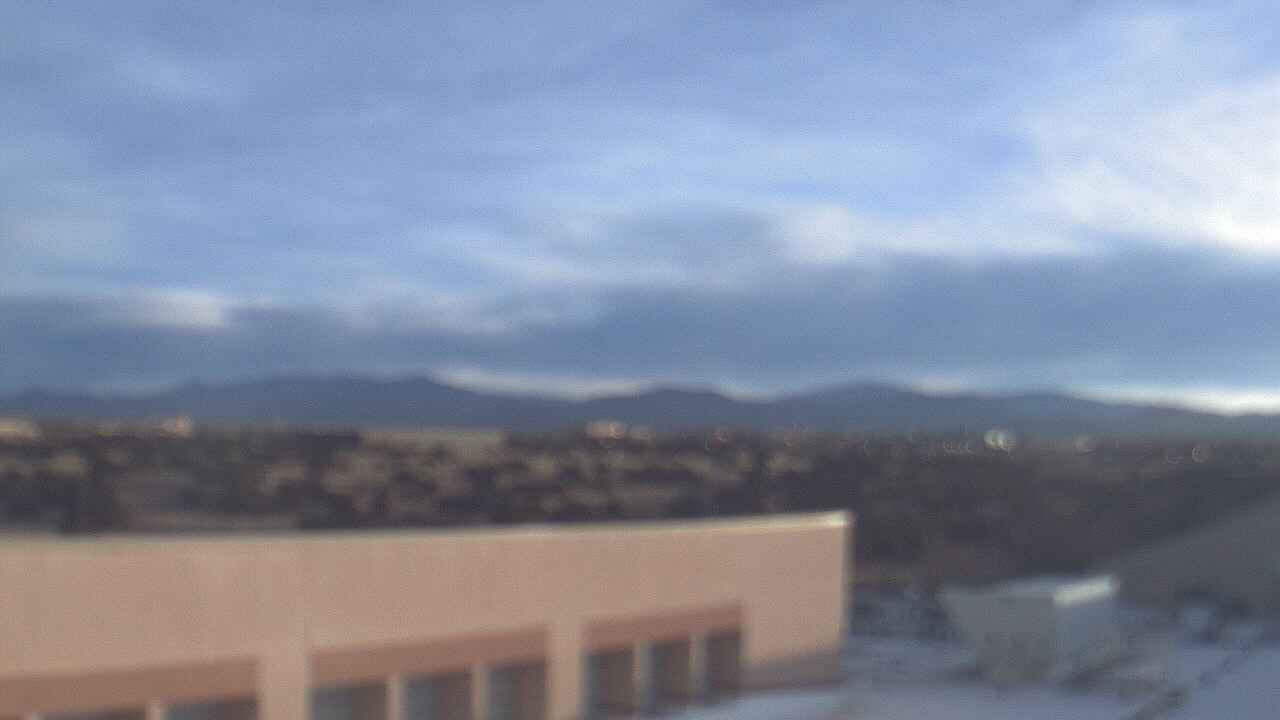 Thumbnail for current weather camera view from Amy Biehl ES in Rancho Viejo, New Mexico