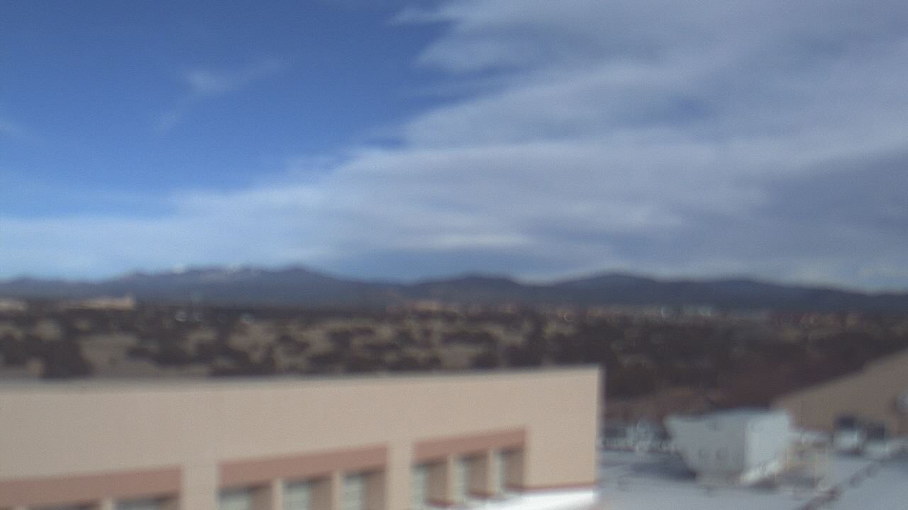 Thumbnail for current weather camera view from Amy Biehl ES in Rancho Viejo, New Mexico