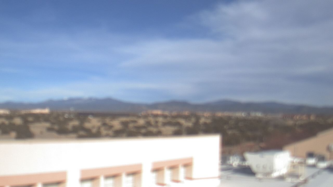 Thumbnail for current weather camera view from Amy Biehl ES in Rancho Viejo, New Mexico