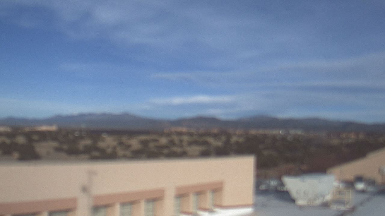 Thumbnail for current weather camera view from Amy Biehl ES in Rancho Viejo, New Mexico