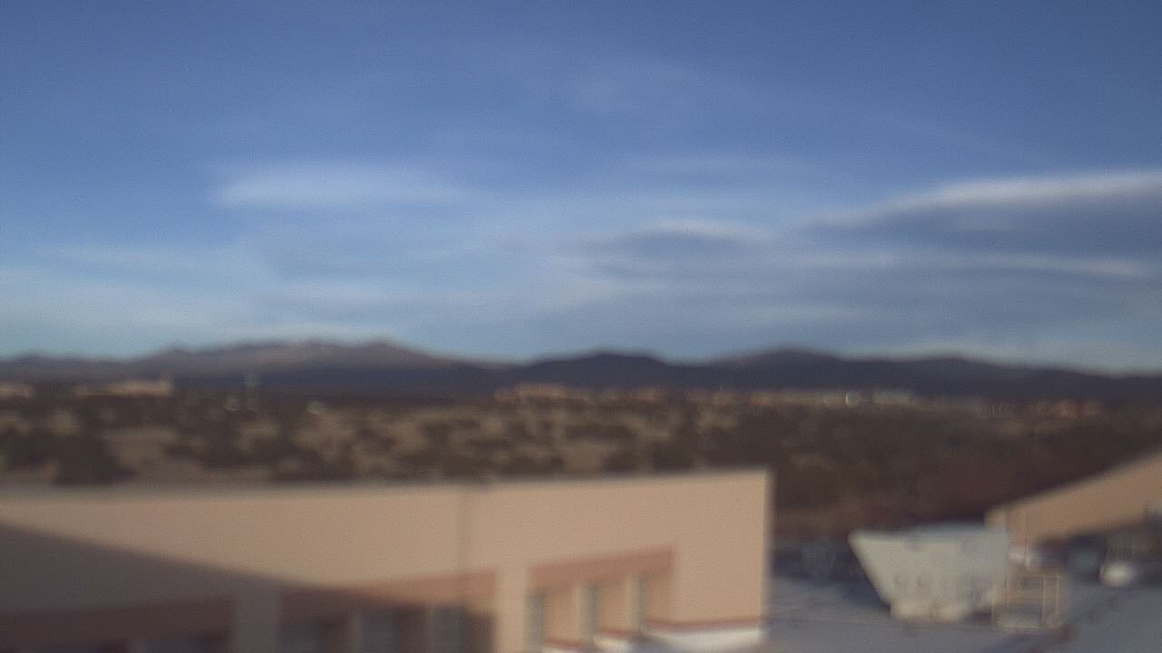 Thumbnail for current weather camera view from Amy Biehl ES in Rancho Viejo, New Mexico